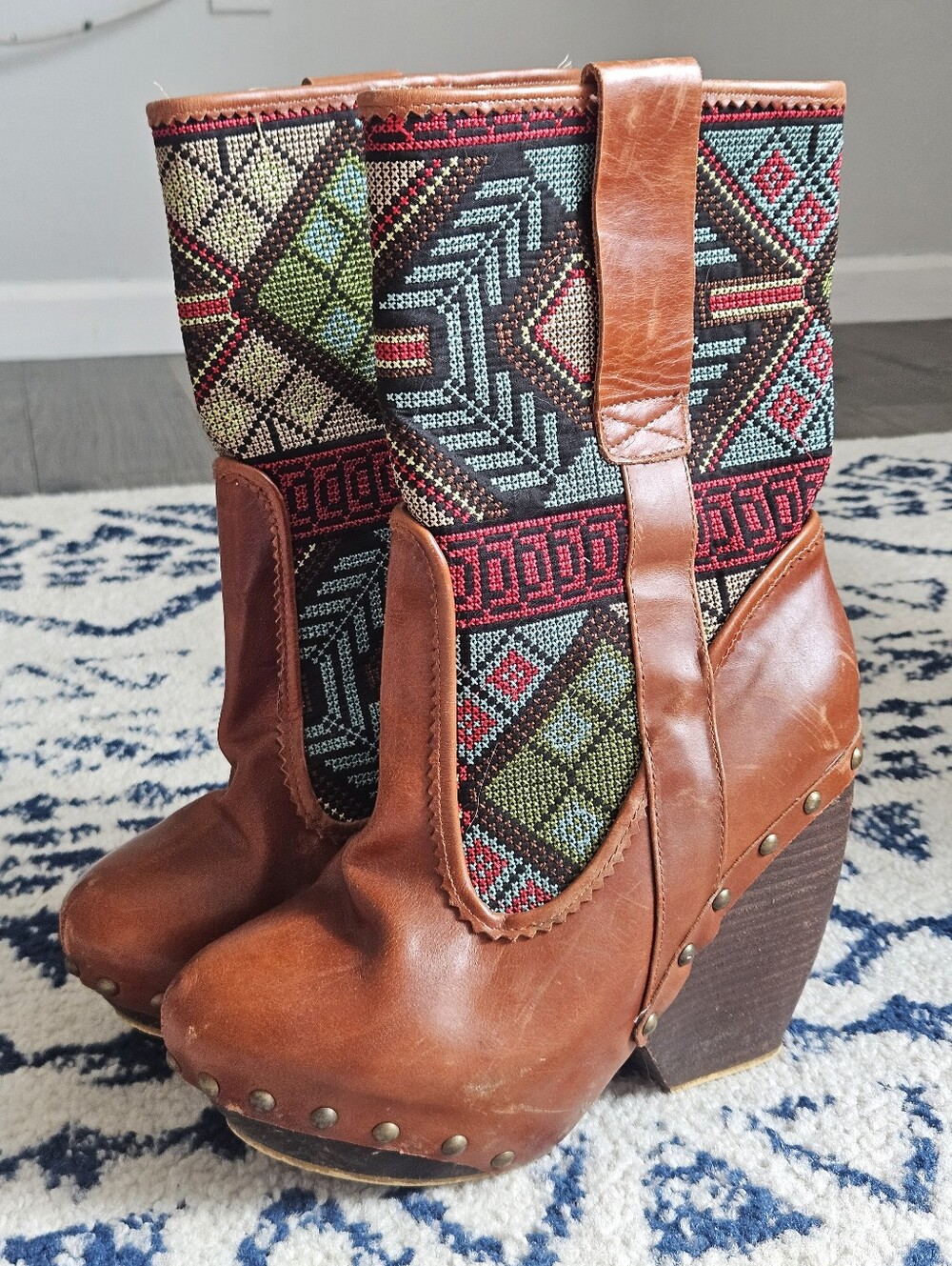 Irregular Choice Mandarim Platform Wedge Boots